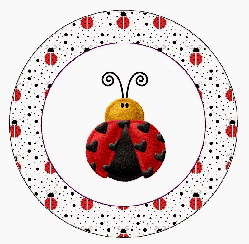 Toppers or Free Printable Candy Bar Labels for a Ladybugs.