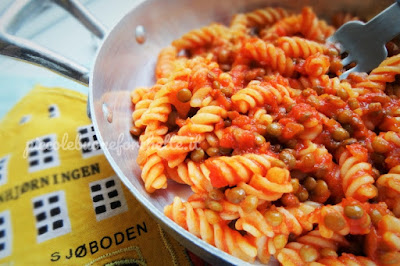 foto Ricetta pasta al ragù di lenticchie per bambini