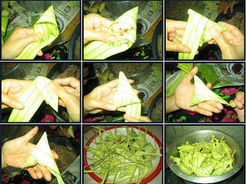 The making of Ketupat Palas
