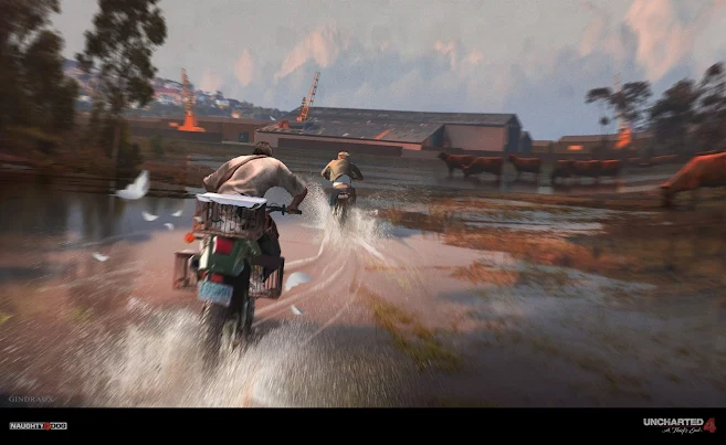 Uncharted 4 Motorcycle Chase - Nick Gindraux