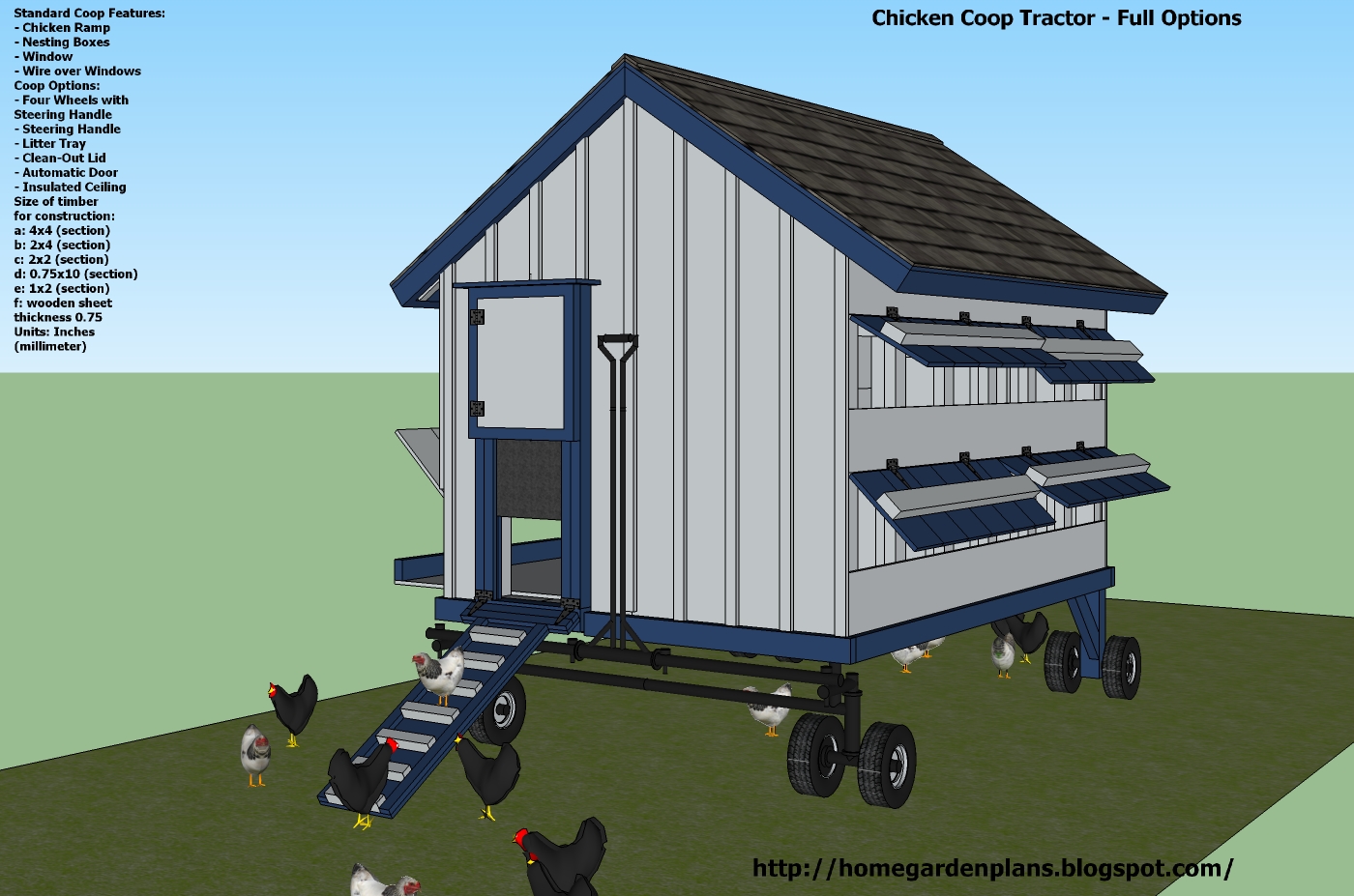 Chicken Co-op Tractor Plans Free