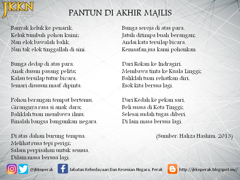 PANTUN DI AKHIR MAJLIS