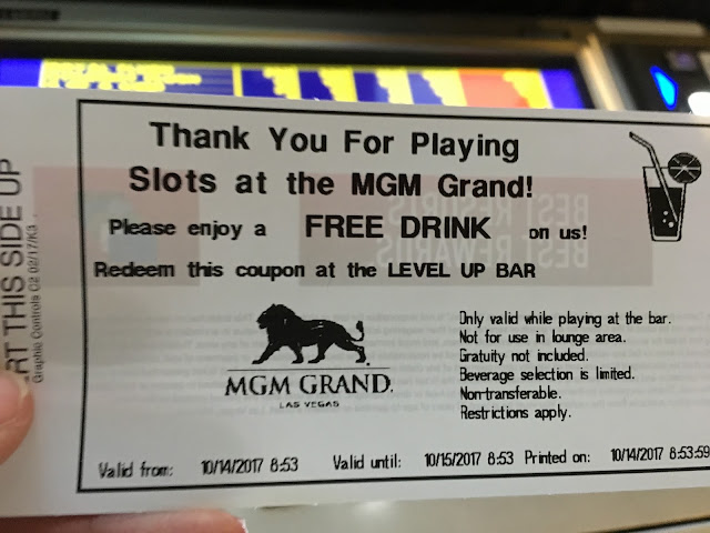 MGM drink ticket. also bogus