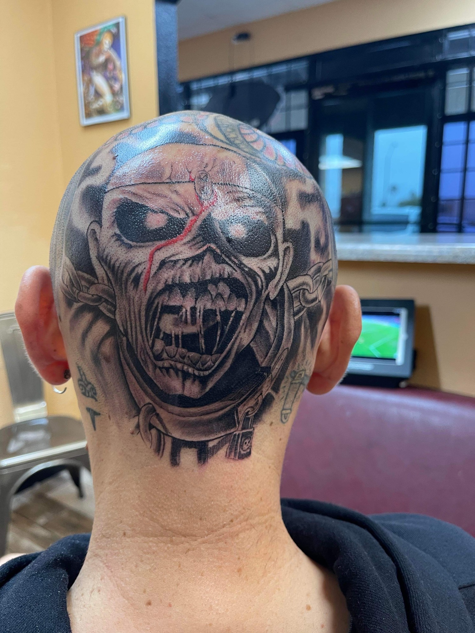 Stacey Anderson  Tattoo Artist  Cheeky knee piece done on this iron maiden  leg sleeve done the other dayyy  tattoo tattoos ironmaiden colour  music  Facebook
