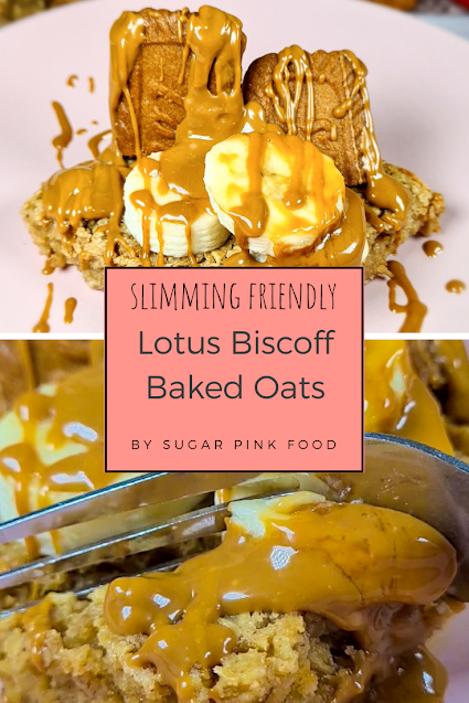 lotus biscoff baked oats recipe slimming world baked oats recipe low calorie meals, low calorie recipe, low calorie dinner