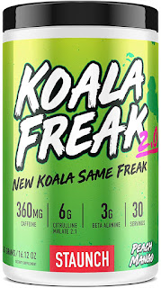 Staunch Koala Freak 2.0, preworkout, stimulant, supplement