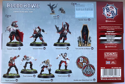 Blood Bowl Vampire Back of the Box