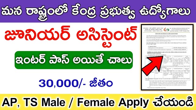 Junior Assistant and Stenographer jobs Notification 2021 | Latest jobs Notification in AP | central govt jobs Notification 2021