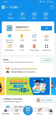 Top Up DANA Via ATM BRI Terbaru
