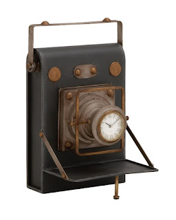 Benzara 97198 Unique and Antique Camera Themed Desk Clock