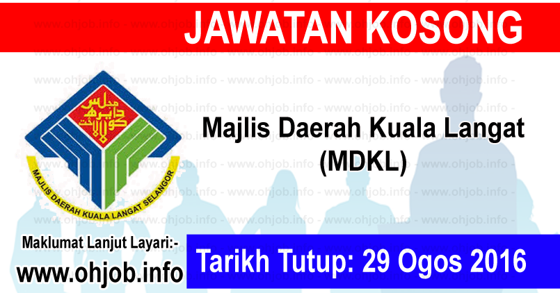 Jawatan Kosong Majlis Daerah Kuala Langat (MDKL) (29 Ogos 
