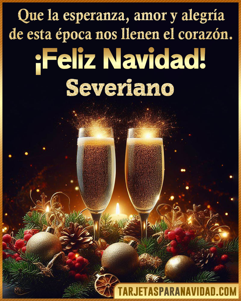 Tarjetitas de navidad para Severiano