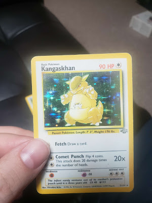 Fake kangaskhan Pokémon card by itself