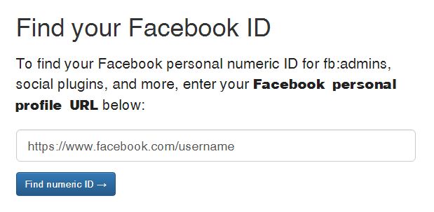 Facebook Admin ID