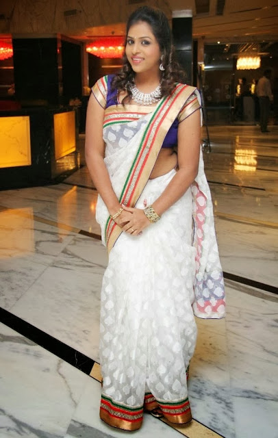 Malayalam Actress Hemalatha Navel Show Photo In Saree