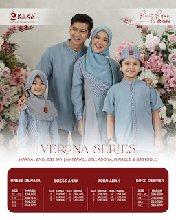 Koleksi Sarimbit Keluarga 2024 Keke Terbaru Verona Series