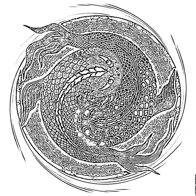 The Holiday Site: Fish Mandala Coloring Pages Free and Downloadable