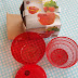 Salad Spinner by Beautiful Life, Apple-shaped, 3 Qt (Small) Red