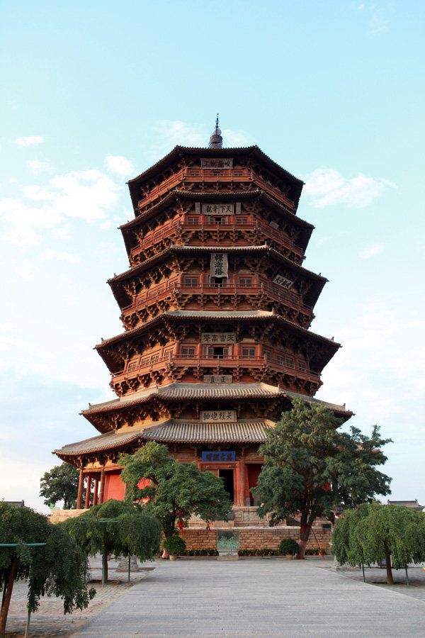 เจดีย์ไม้อิ้งเซี่ยน (Yingxian Wooden Pagoda: 应县木塔)