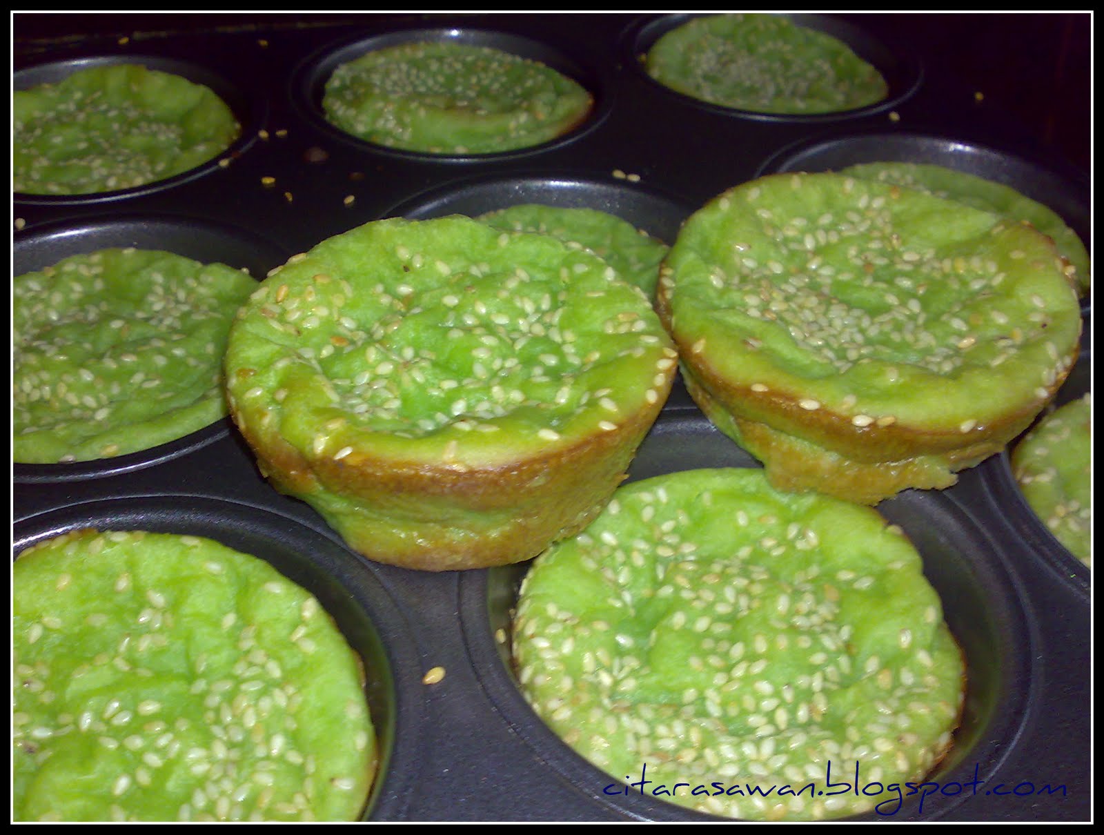 Kuih Bakar Pandan ~ Blog Kakwan