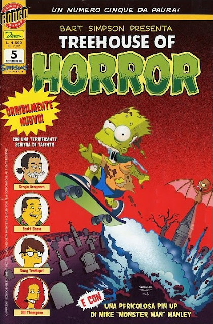 Bart Simpson presenta "Treehouse of Horror"