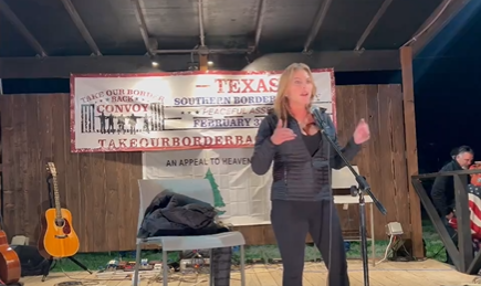 Lara Logan speaks at the Take Our Border Back Convoy