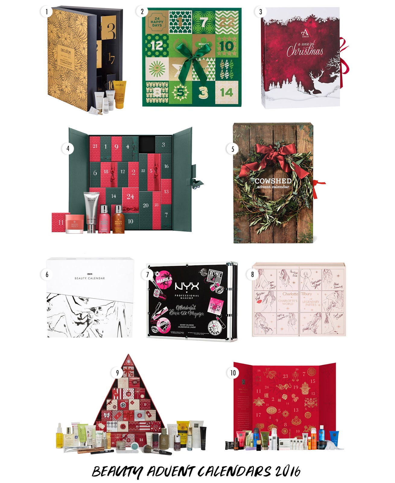 Top 10 Beauty Advent Calendars 2016