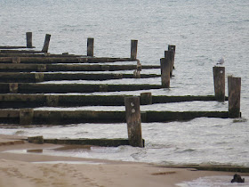 old jetties on Lake Michigan