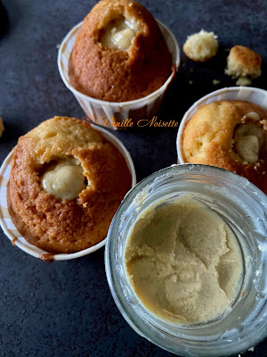 CUPCAKE  CONFITURE DE LAIT et sa GANACHE