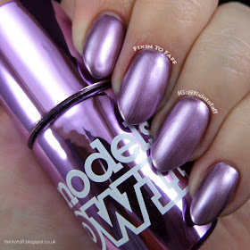 Swatch and review of Models Own Colour Chrome collection, Chrome Mauve