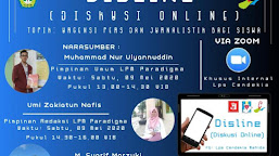 Gandeng LPM Paradigma, LPS Cendekia Gelar Diskusi Online Bersama 