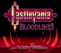 Castlevania Bloodlines megadrive enhanced