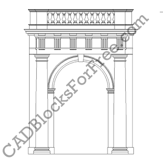 Free AutoCAD Blocks Arches Pillars Columns