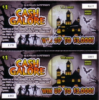 Kansas Halloween lottery tickets before
