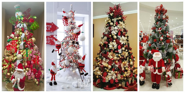 decoración-navideña-en-rojo-arboles-navideños