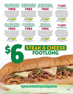 Free Printable Subway Coupons