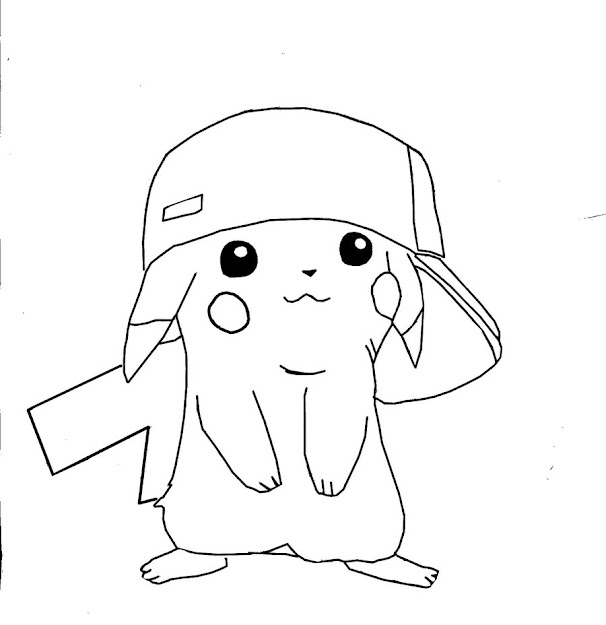 Pikachu Coloring Pages Printable  Free Printable Pikachu Coloring Pages  For Kids