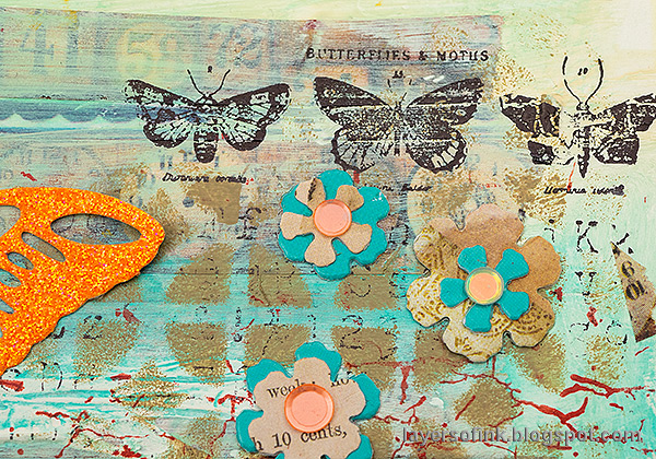 Layers of ink - Butterfly Journey Art Journal Page Tutorial by Anna-Karin Evaldsson.
