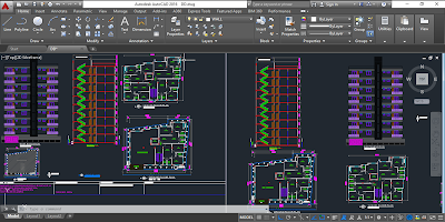 Nine storied Residential Building Plans, Elevation and Section AutoCAD File