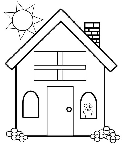 Mewarnai Gambar Rumah Untuk Anak TK dan SD - Mewarnai Gambar