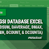 Fungsi Database (DSUM, DAVERAGE, DMAX, DMIN, DCOUNT, dan DCOUNTA) Pada Excel