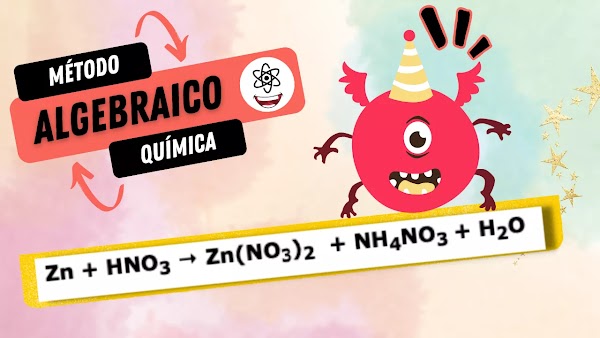 ▷ Zn + HNO3  = Zn(NO3)2 + NH4NO3 + H2O 【 Solución MÉTODO ALGEBRAICO 】