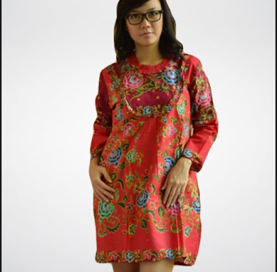 Model Baju  Batik  Wanita  Gemuk  Sedang Yang Cocok Untuk  