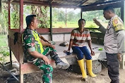 Kolaborasi Bhabinkamtibmas Polsek Darul Ihsan bersama Babinsa 24 Dalam Harkamtibmas Desa Binaan