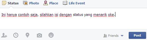 Cara Update Status Facebook Lewat PC 3
