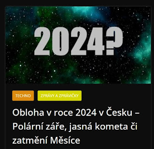 Obloha v roce 2024 v Česku – Polární záře, jasná kometa či zatmění Měsíce