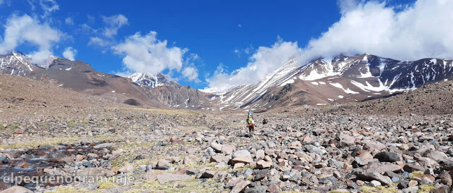 valle, arroyo fiero, cumbre, ansiltas, pico 4, pico 3, pico 5, campamentos,