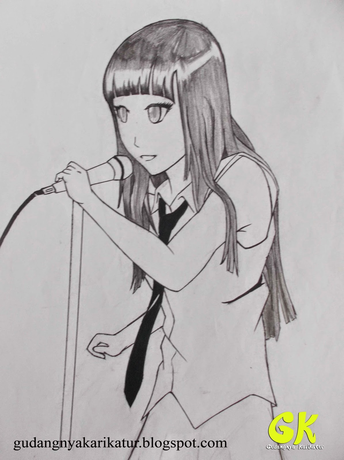 Gambar Kartun Hitam Putih Anime Terlengkap Cikimmcom