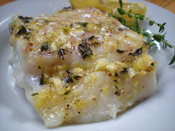 Baked Haddock With Lemon Thyme Gremolata