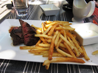 Hanger Steak at Chez Papa Resto